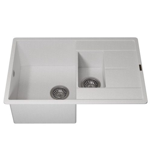 Кухонная мойка Uperwood Quartz Premium UPD-05 3910202116 78x51 цвет белый матовый