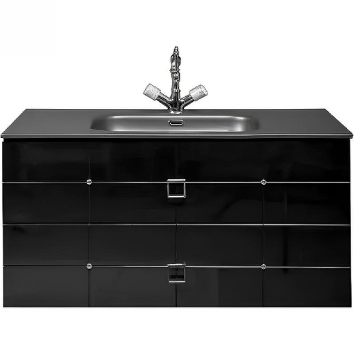 Тумба под раковину Armadi Art Vallessi Avantgarde 841-100-BCR 100х46х48 напольная цвет черный