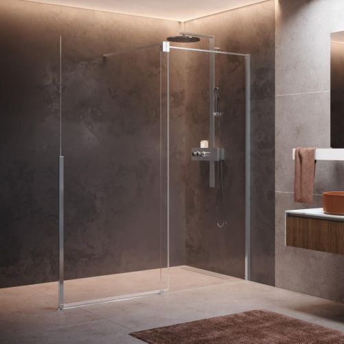 Душевая дверь Novellini H Style HSTYLE140D-1B 140х200 стекло прозрачное профиль хром глянцевый