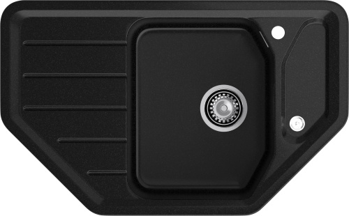 Кухонная мойка Granfest Corner C-800E черный 79х49 цвет черный