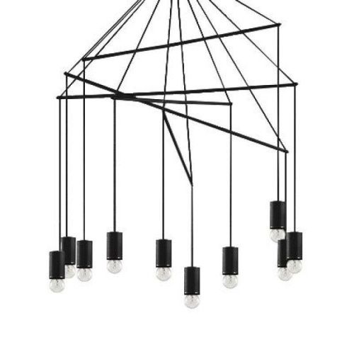 Люстра подвесная Ideal lux Pop (Поп) Pop SP10 Nero