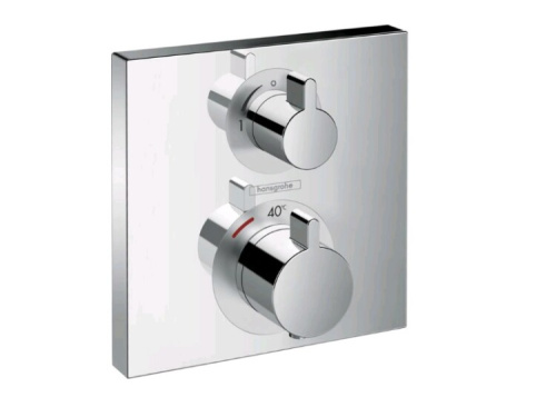 Смеситель Hansgrohe Ecostat Square 15714000 настенный встраиваемый хром с термостатом