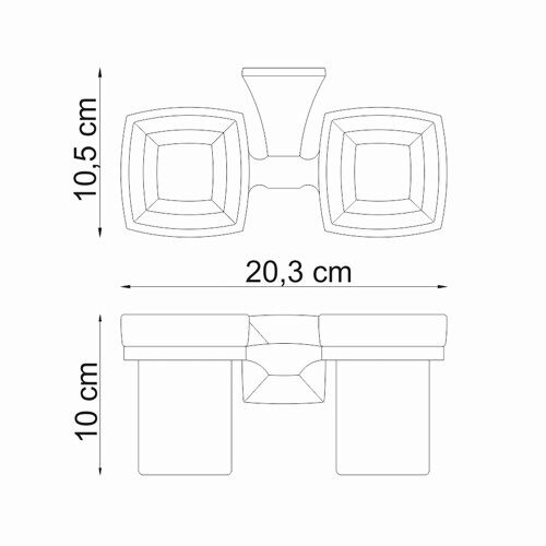 Стакан для зубных щеток WasserKRAFT 2528D - фото 4