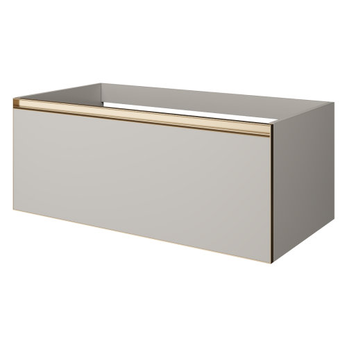 Тумба под раковину Armadi Art Quatro 790-M1-100-CM-MG 100х50х40 подвесная цвет серый