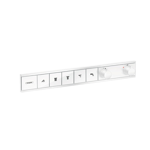Смеситель для душа Hansgrohe RainSelect 15384700 встраиваемый в стену белый с термостатом