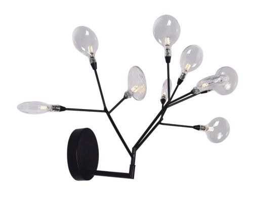 Бра Crystal Lux Evita (Евита) Evita AP9 BLack/Transparent