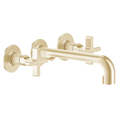 Смеситель для раковины Gessi Inciso 58190#246 встраиваемый в стену золото (внешняя часть)