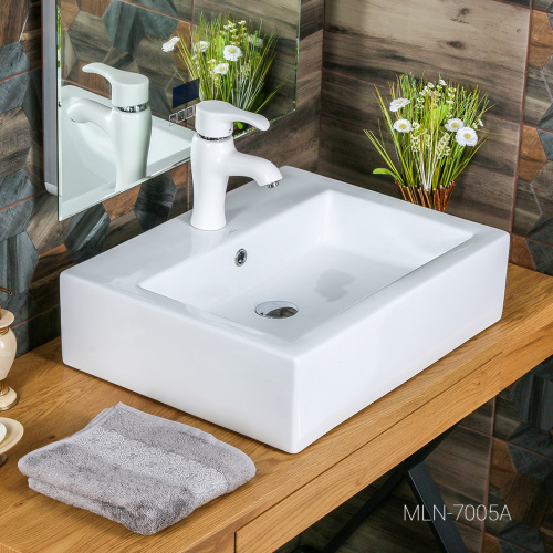 Раковина Melana 57 см 7005A-805 накладная цвет белый
