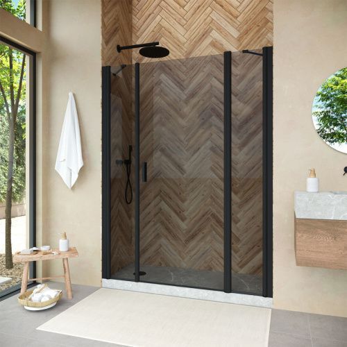 Душевая дверь Vegas-Glass EP-2F NOVO EP-2F NOVO 210 02М 07 R 210х190 стекло тонированное профиль черный