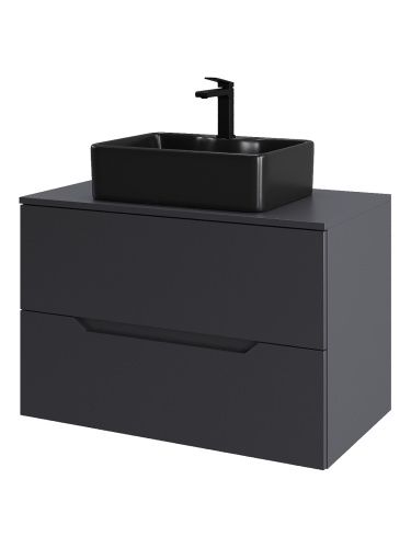 Тумба с раковиной Orange Line Li-80TugMDF+B01-475MB 81х46х68