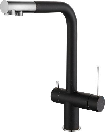 Смеситель для кухни Rivelato 1523513 nero cromo на мойку черный/хром