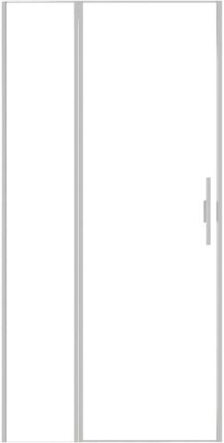 Душевая дверь Allen Brau Priority 3.31005.BA 100х200 стекло прозрачное профиль серебро брашированное