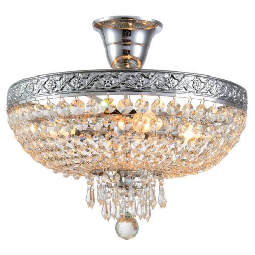 Люстра на штанге Natali Kovaltseva Barocco (Бароццо) BAROCCO 81404/4C CHROME