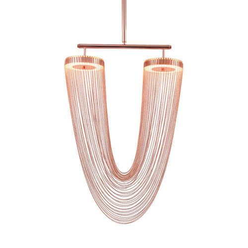 Люстра на штанге Delight Collection Otero (Отеро) 8608P copper