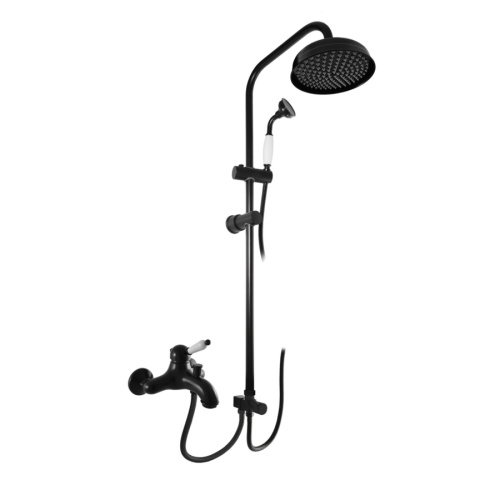 Смеситель для ванны RavSlezak Labe L554.5/3CMATC настенный черный матовый