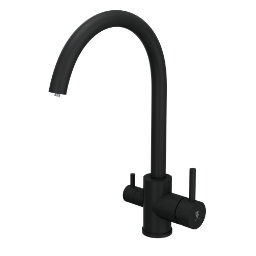 Смеситель для кухни SUS9035-37Black на мойку черный