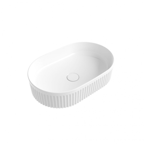 Раковина CeramaLux 50 см 9024RF накладная цвет белый