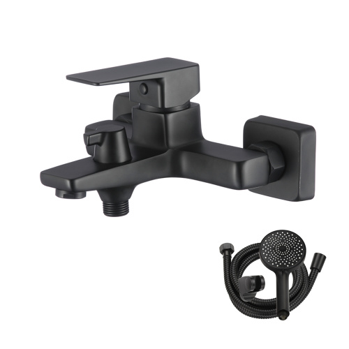 Смеситель для ванны WesnaArt Narcis NAR06-310BL-25201 настенный черный