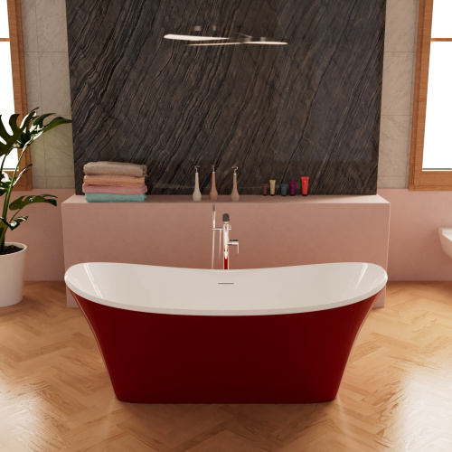 Ванна акриловая Frank 125121 170х75 отдельностоящая овальная с ножками