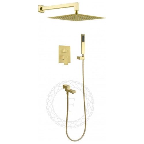 Душевая система Filarete FL1040MG встраиваемая в стену цвет матовое золото