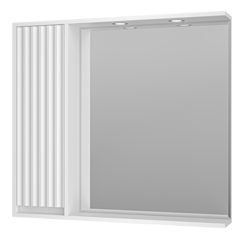 Зеркало-шкаф Brevita Balaton BAL-04090-01-Л 88х14х80 подвесной цвет белый Зеркало-шкаф Brevita Balaton BAL-04090-01-Л 88х14х80 подвесной цвет белый