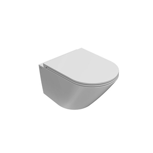 Чаша унитаза подвесная Globo Forty3 FOS07.BI цвет белый без сиденья безободковая каскадный смыв