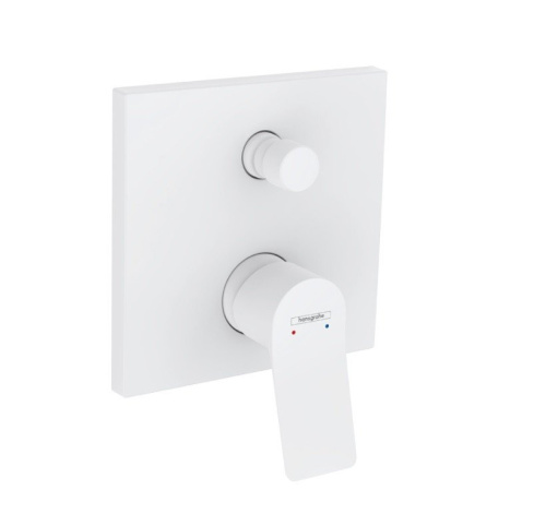 Смеситель Hansgrohe 75415700 настенный встраиваемый белый матовый без термостата
