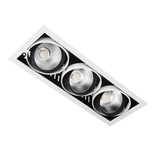 Светильник встраиваемый Ambrella Light Cardano (Цардано) T813 BK/CH 3*12W 4200K