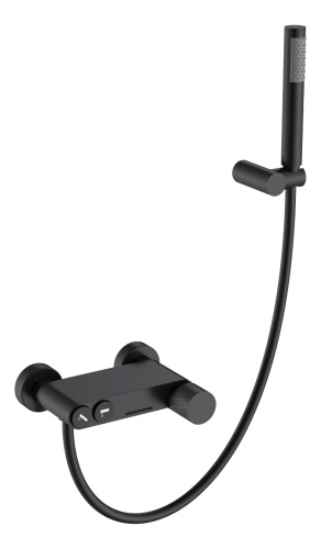 Смеситель Boheme Stick 123-BB.2 настенный черный