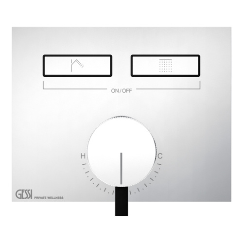 Смеситель для душа Gessi Hi-Fi 63079#031 встраиваемый в стену хром (внешняя часть)