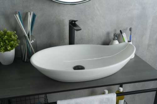 Раковина Gid Creativo 65 см N9052 (51116) накладная цвет белый