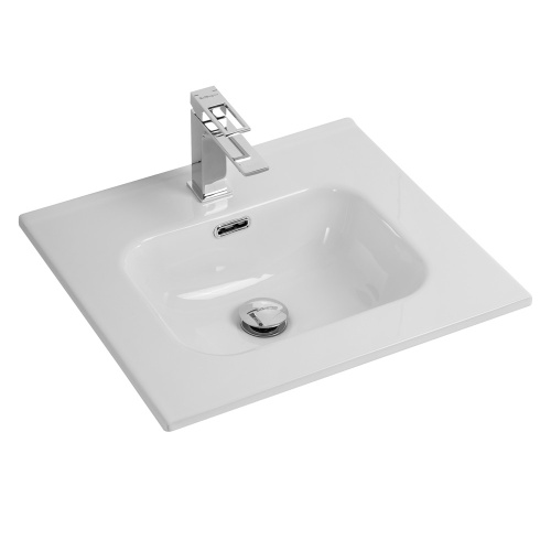 Раковина керамическая BelBagno BB500ETL 50х47 накладная цвет белый глянцевый