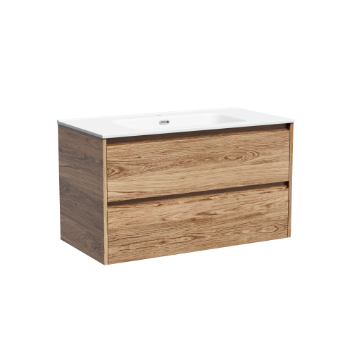Тумба под раковину Sancos Libra LB90ECH 89х45х50 подвесная цвет дуб чарльстон