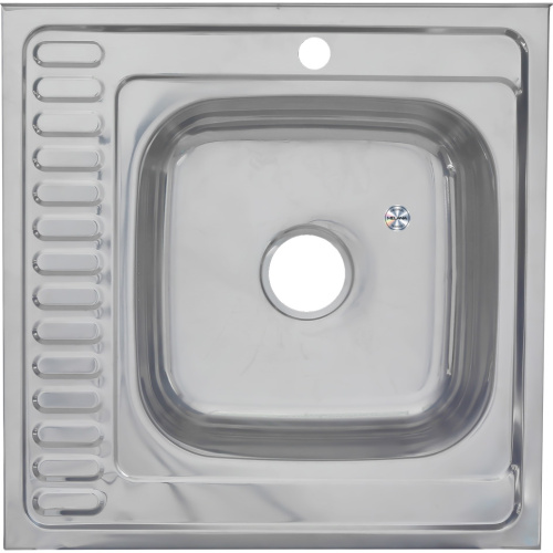 Кухонная мойка Melana 006/2 R (*10) 60x60 цвет хром