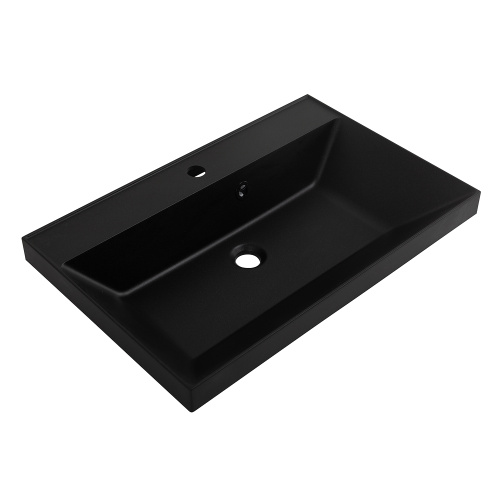 Раковина BelBagno  70 см BB700/450-LV-ART-AST-NERO накладная цвет черный матовый