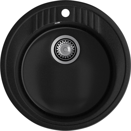 Кухонная мойка Granfest Rondo R-520 черный 52х52 цвет черный