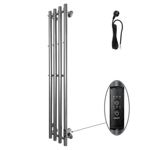 Полотенцесушитель Altasan АргоЛюкс АргоЛюкс12021Г подвесной 21х120 электрический графит