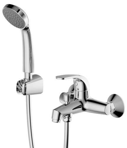 Смеситель Bravat Fit F6135188CP-B-RUS настенный хром без термостата