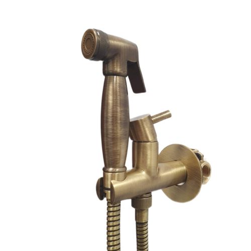 Гигиенический душ со смесителем Webert Elio EL870301065 бронза