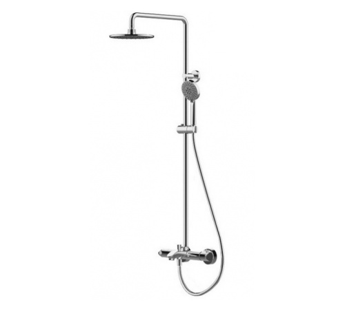 Душевая стойка Bravat Waterfall F639114C-A2-RUS настенная цвет хром с термостатом