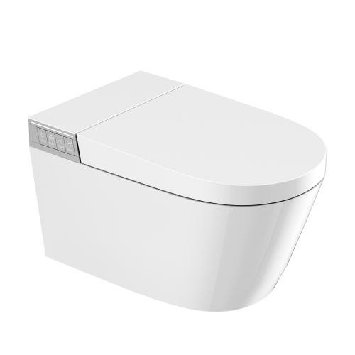 Унитаз подвесной Abber Bequem AC1120S белый с сиденьем микролифт  смыв импульсный