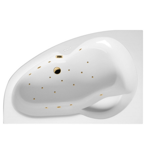 Ванна акриловая гидромассажная Excellent NEWA WAEX.NEL16.RELAX.GL 160х95 пристенная асимметричная с каркасом