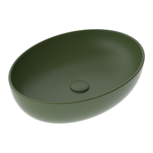Раковина GSG Ceramic Design Easy 55см EALAVOV55026 накладная цвет оливковый матовый