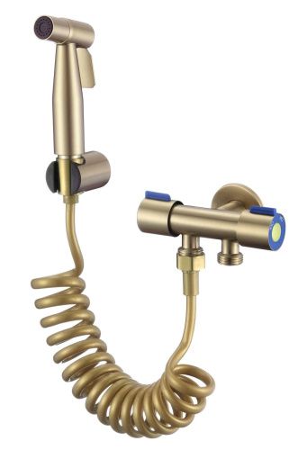 Гигиенический душ со смесителем Fmark FS-FXQ03C золото