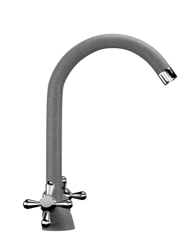 Смеситель для кухни Ulgran Classic U-012-342 на раковину графит