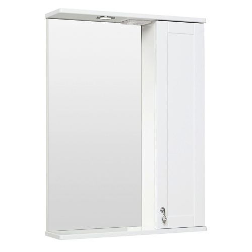 Зеркало-шкаф RUNO МЕРИДА 00-00000740 58х80 подвесной цвет белый