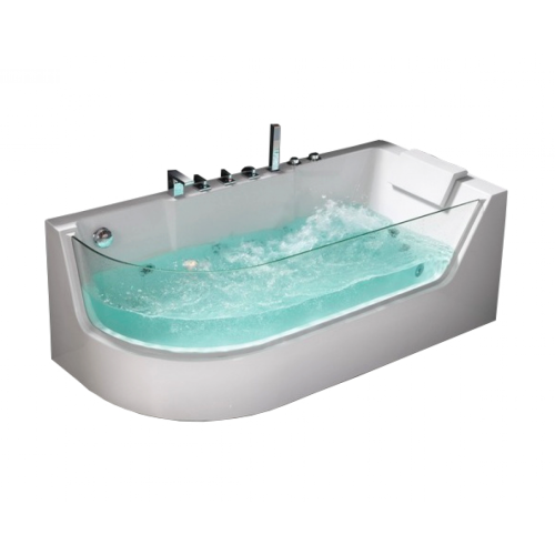 Ванна акриловая гидромассажная Frank 2015105 170х80 угловая асимметричная с каркасом