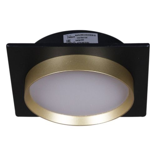 Светильник встраиваемый Reluce 53005-9.0-001LD GX53 BK+GD