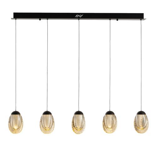 Светильник подвесной Delight Collection MD25090022-5B matt black/champagne