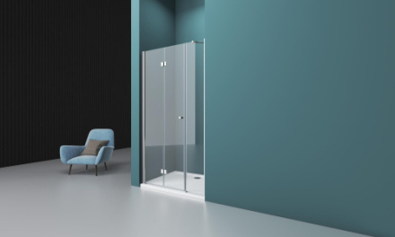 Душевая дверь BelBagno ALBANO ALBANO-BS-13-90+100-L-Cr стекло прозрачное профиль хром глянцевый
